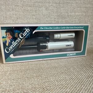 Vintage Conair Cordless Curls Set – 1980s Vanity Display Beauty Prop
